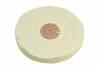 Chamois Buffing Wheels <br> 4" 18 Ply 3 Rows Stitched <br> Leather Center (Pack of 12)